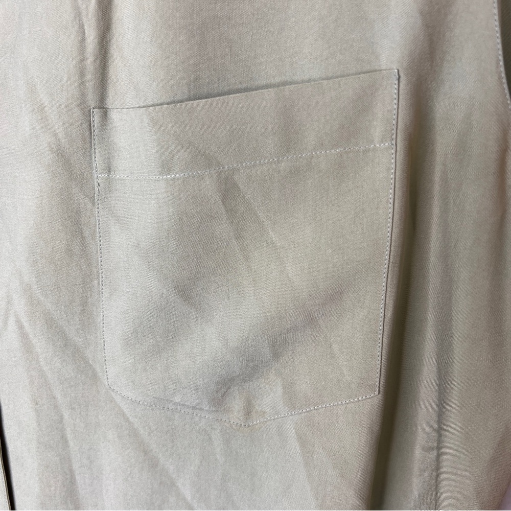 Real Clothes Saks Fifth Ave Silk Blouse Short Sleeve Large Vintage 90s - Picture 2 of 9